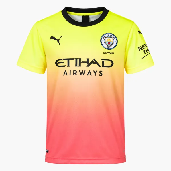 19/20 Manchester City Retro Third Kids Jersey - AI-generated product preview, front view