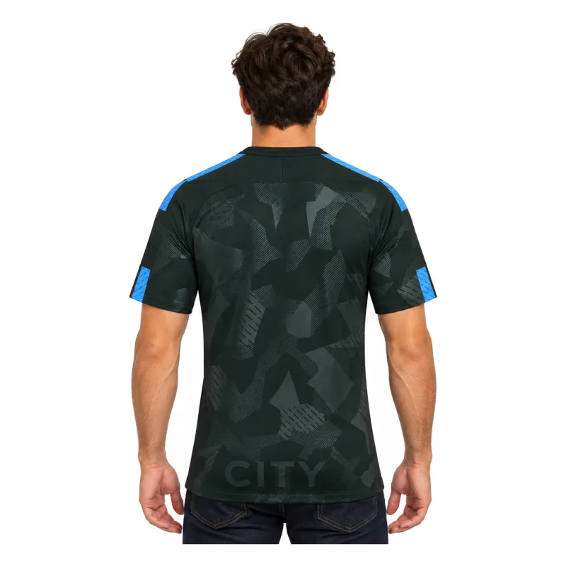 17/18 Manchester City Retro Third Jersey — AI model preview, upper-body back view