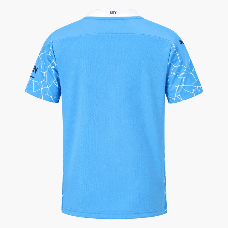 20/21 Manchester City Retro Home Kids Jersey — AI-generated product preview, back view