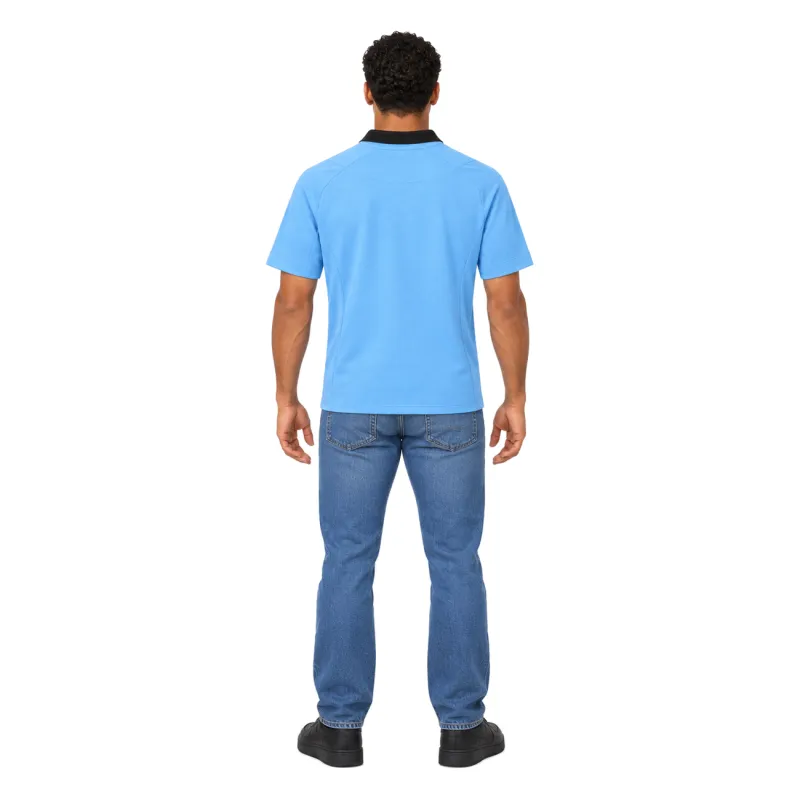 12/13 Manchester City Retro Home Jersey — AI model preview, full-body back view