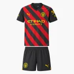 22/23 Manchester City Away Kids Kit — AI-generated product preview, front view
