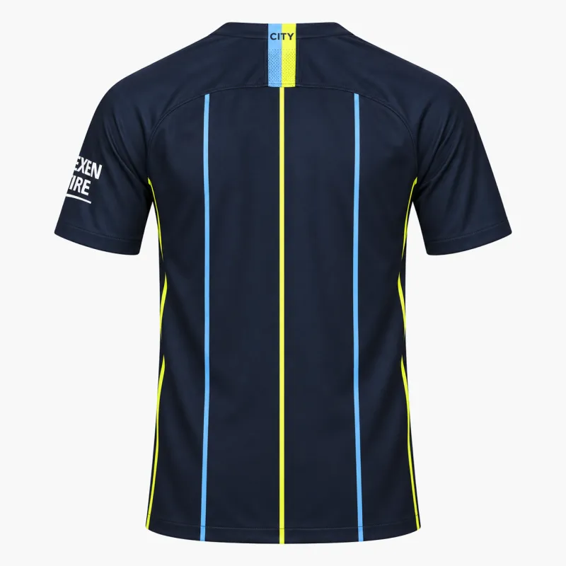 18/19 Manchester City Retro Away Jersey — AI-generated product preview, back view