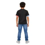 19/20 Manchester City Retro Away Kids Jersey — AI model preview, full-body back view