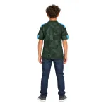 17/18 Manchester City Retro Third Kids Jersey — AI model preview, full-body back view