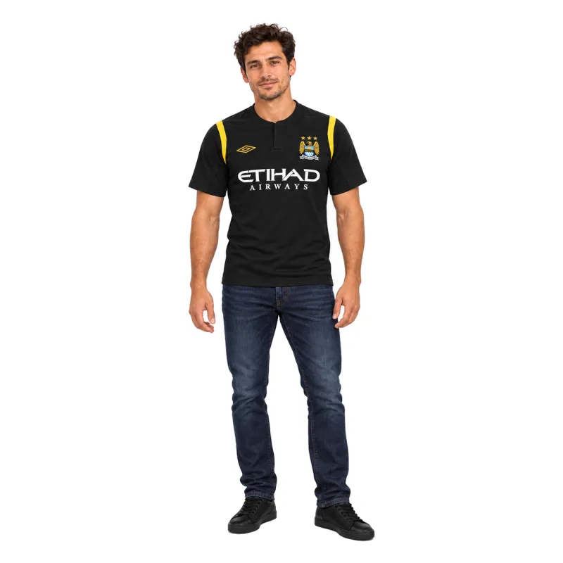 09/10 Manchester City Retro Away Jersey — AI model preview, full-body front view
