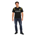 09/10 Manchester City Retro Away Jersey — AI model preview, full-body front view