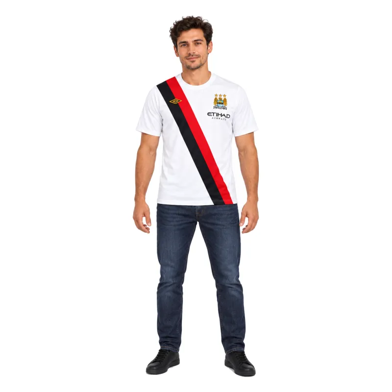 10/11 Manchester City Retro Third Jersey — AI model preview, full-body front view