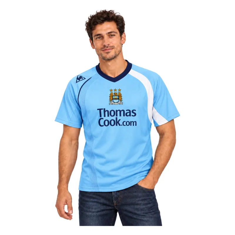 08/09 Manchester City Retro Home Jersey — AI model preview, upper-body front view