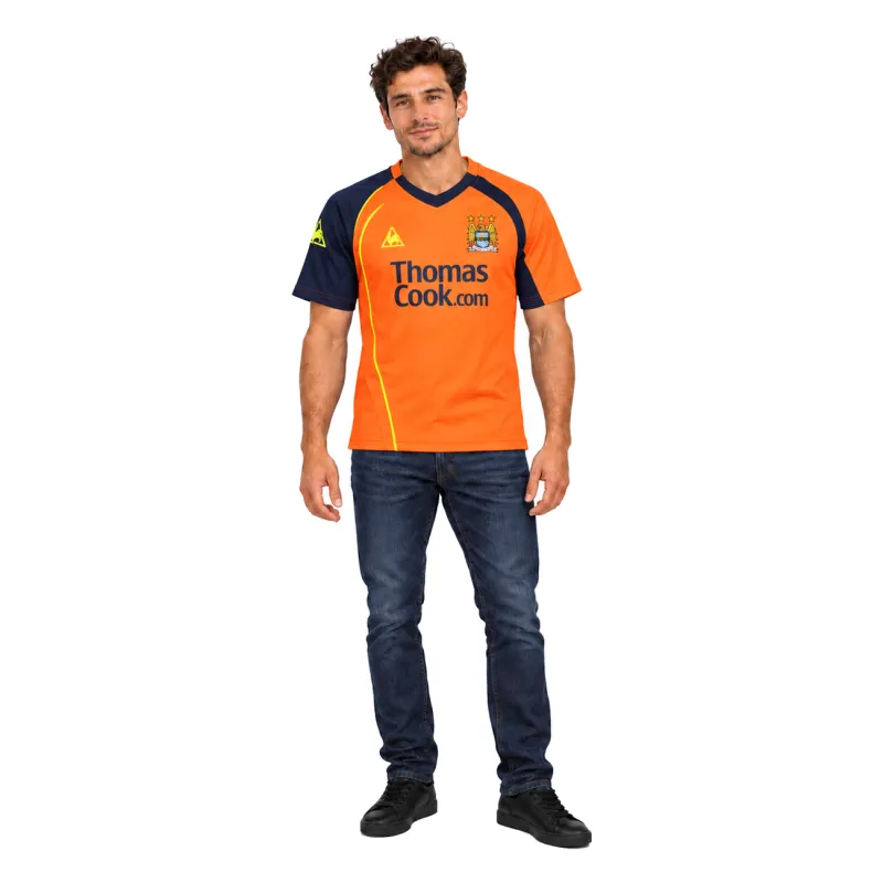 08/09 Manchester City Retro Third Jersey — AI model preview, full-body front view