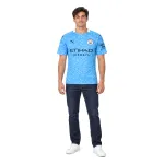 20/21 Manchester City Retro Home Jersey — AI model preview, full-body front view