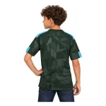 17/18 Manchester City Retro Third Kids Jersey — AI model preview, upper-body back view