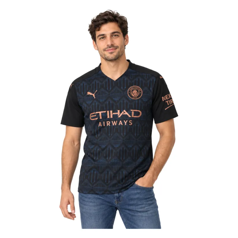 20/21 Manchester City Retro Away Jersey — AI model preview, upper-body front view