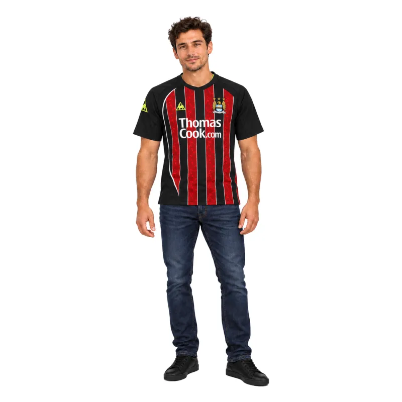 08/09 Manchester City Retro Away Jersey — AI model preview, full-body front view