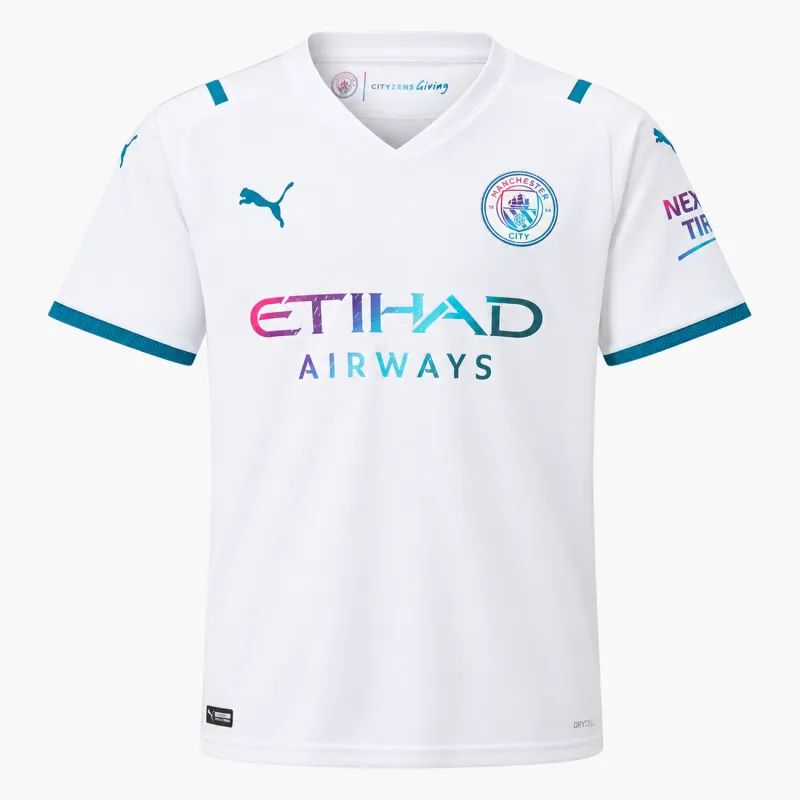 21/22 Manchester City Away Kids Jersey — AI-generated product preview, front view
