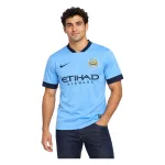 14/15 Manchester City Retro Home Jersey — AI model preview, upper-body front view