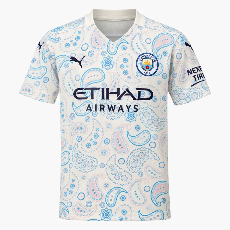 20/21 Manchester City Retro Third Kids Jersey — AI-generated product preview, front view