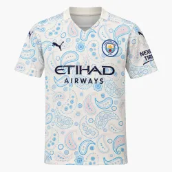 20/21 Manchester City Retro Third Kids Jersey - product photo 20/21 Manchester City Retro Third Kids Jersey — AI-generated product preview, front view