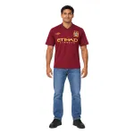 12/13 Manchester City Retro Away Jersey — AI model preview, full-body front view
