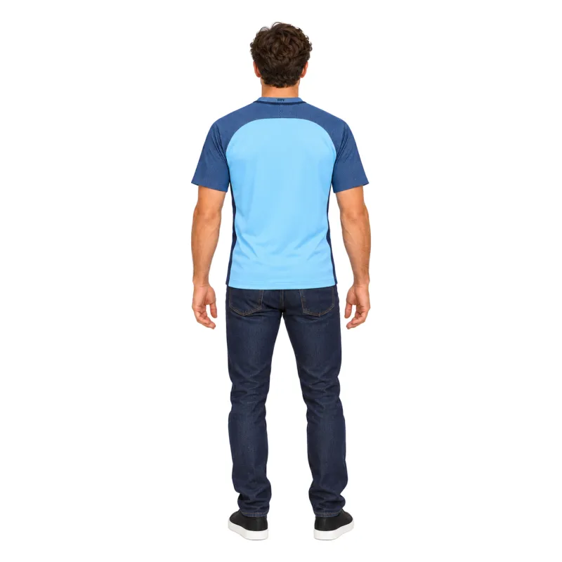 16/17 Manchester City Retro Home Jersey — AI model preview, full-body back view