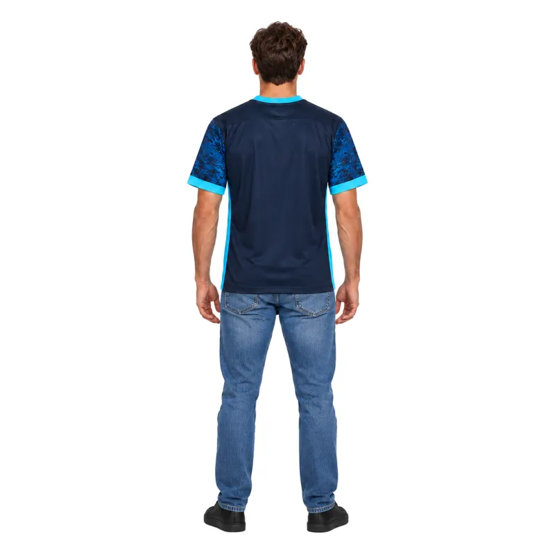 15/16 Manchester City Retro Away Jersey — AI model preview, full-body back view