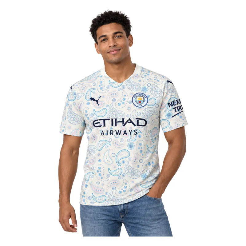 20/21 Manchester City Retro Third Jersey — AI model preview, upper-body front view