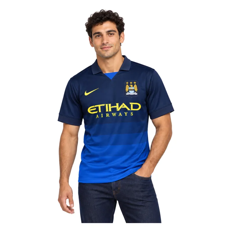 14/15 Manchester City Retro Away Jersey — AI model preview, upper-body front view