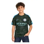 17/18 Manchester City Retro Third Kids Jersey — AI model preview, upper-body front view