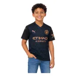 20/21 Manchester City Retro Away Kids Jersey — AI model preview, upper-body front view