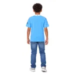 20/21 Manchester City Retro Home Kids Jersey — AI model preview, full-body back view