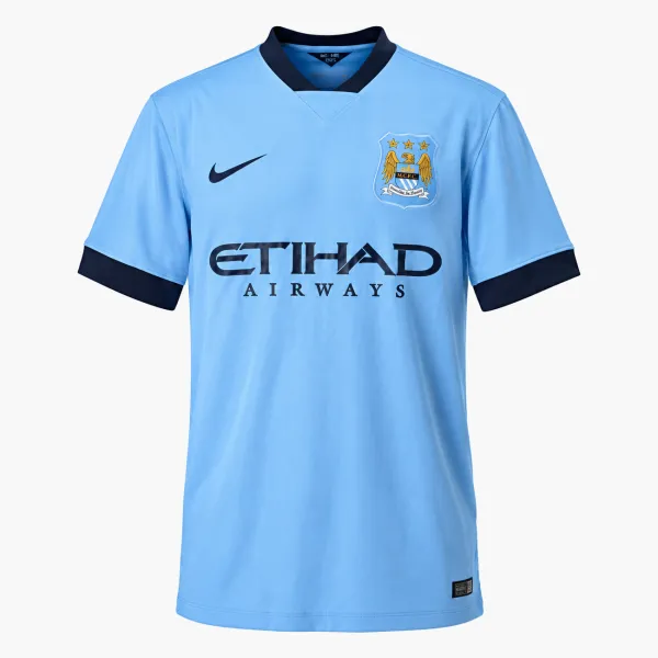 14/15 Manchester City Retro Home Jersey - AI-generated product preview, front view