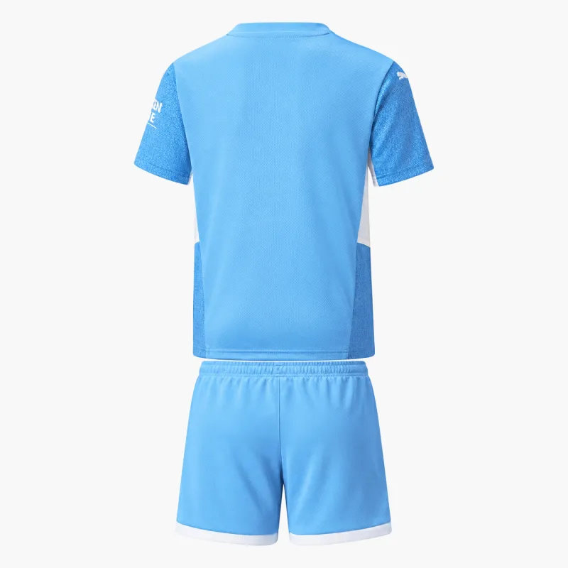21/22 Manchester City Home Kids Kit — AI-generated product preview, back view