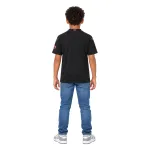 20/21 Manchester City Retro Away Kids Jersey — AI model preview, full-body back view