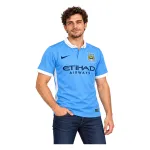 15/16 Manchester City Retro Home Jersey — AI model preview, upper-body front view