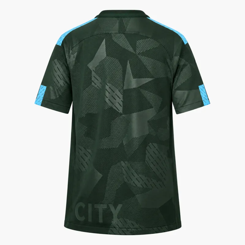 17/18 Manchester City Retro Third Kids Jersey — AI-generated product preview, back view