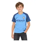 16/17 Manchester City Retro Home Kids Jersey — AI model preview, upper-body front view