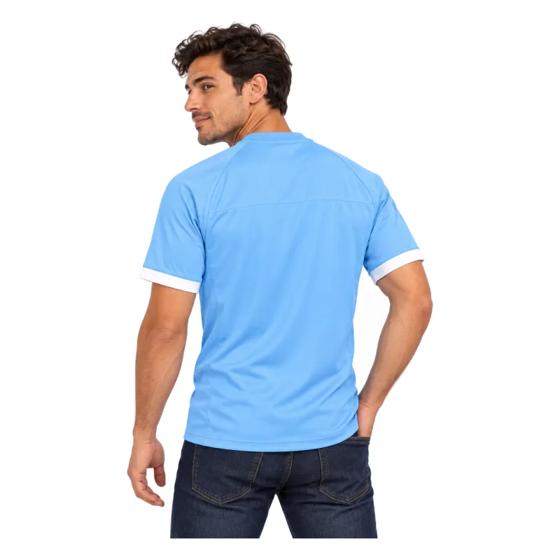 10/11 Manchester City Retro Home Jersey — AI model preview, upper-body back view