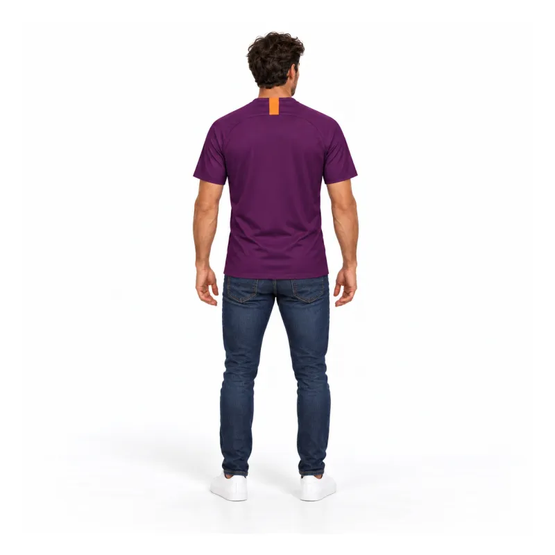 18/19 Manchester City Retro Third Jersey — AI model preview, full-body back view