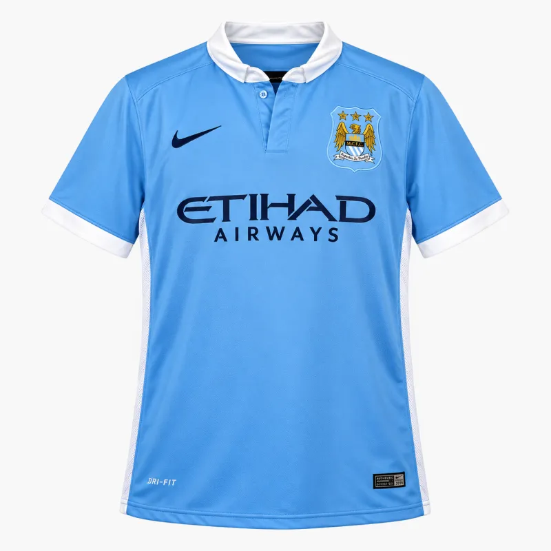 15/16 Manchester City Retro Home Jersey — AI-generated product preview, front view