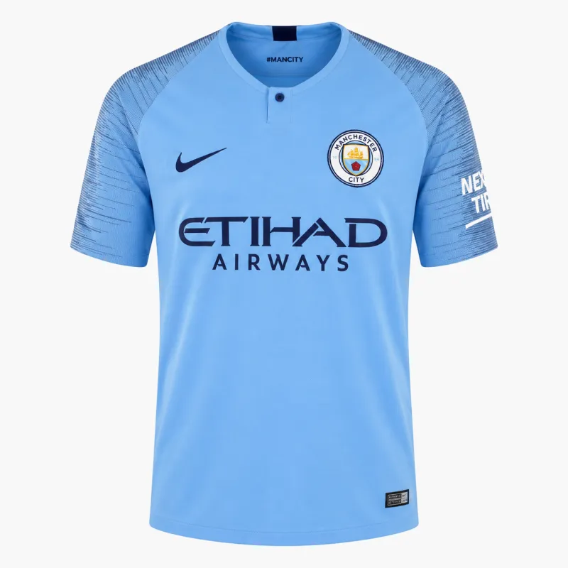 18/19 Manchester City Retro Home Jersey — AI-generated product preview, front view