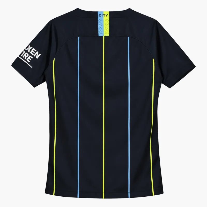 18/19 Manchester City Retro Away Kids Jersey — AI-generated product preview, back view