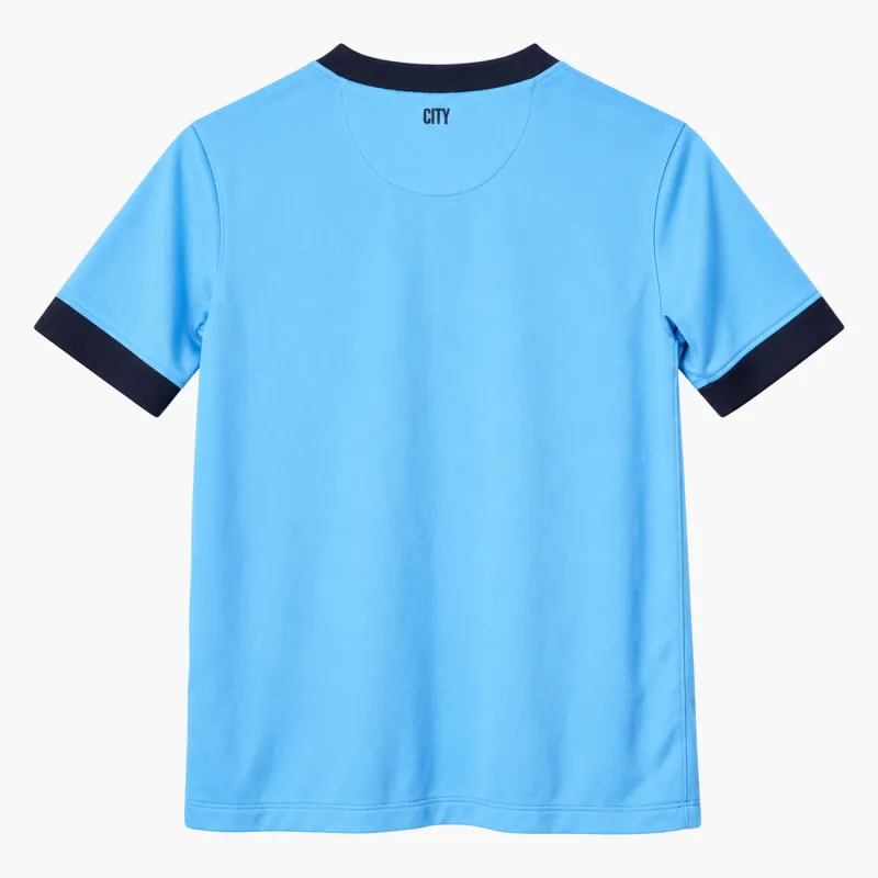 14/15 Manchester City Retro Home Kids Jersey — AI-generated product preview, back view