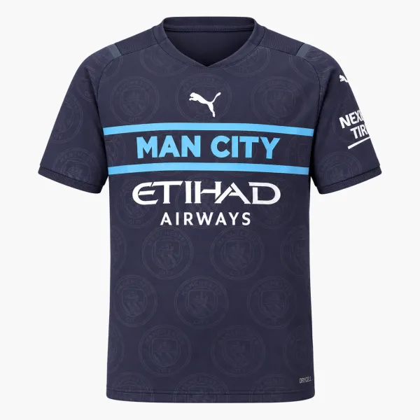 21/22 Manchester City Third Kids Jersey - AI-generated product preview, front view