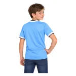 13/14 Manchester City Retro Home Kids Jersey — AI model preview, upper-body back view