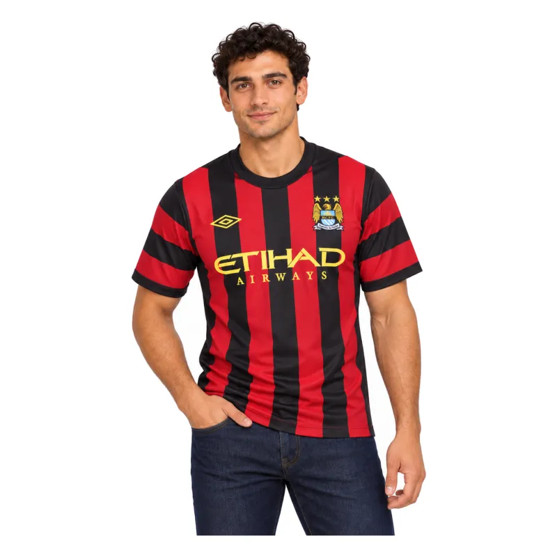 11/12 Manchester City Retro Away Jersey — AI model preview, upper-body front view