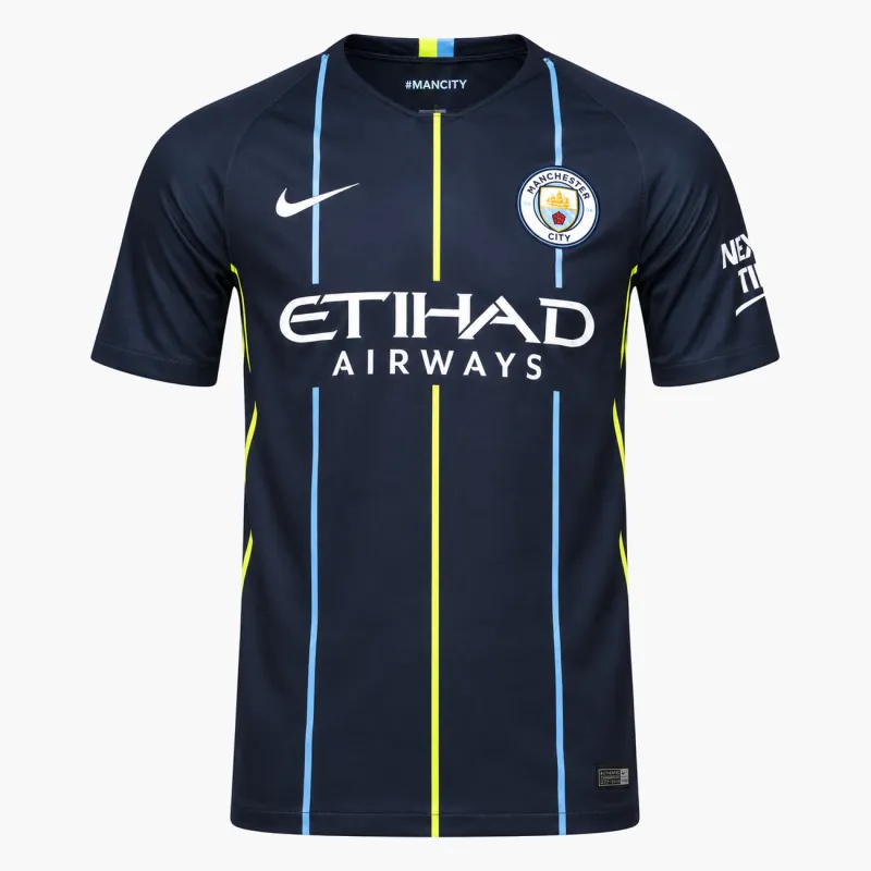 18/19 Manchester City Retro Away Jersey — AI-generated product preview, front view