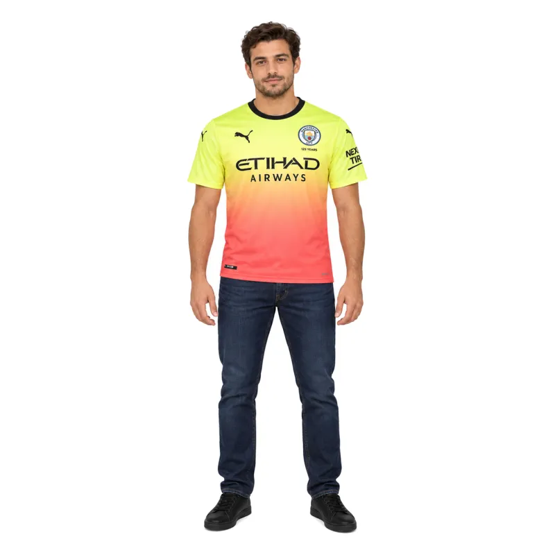 19/20 Manchester City Retro Third Jersey — AI model preview, full-body front view