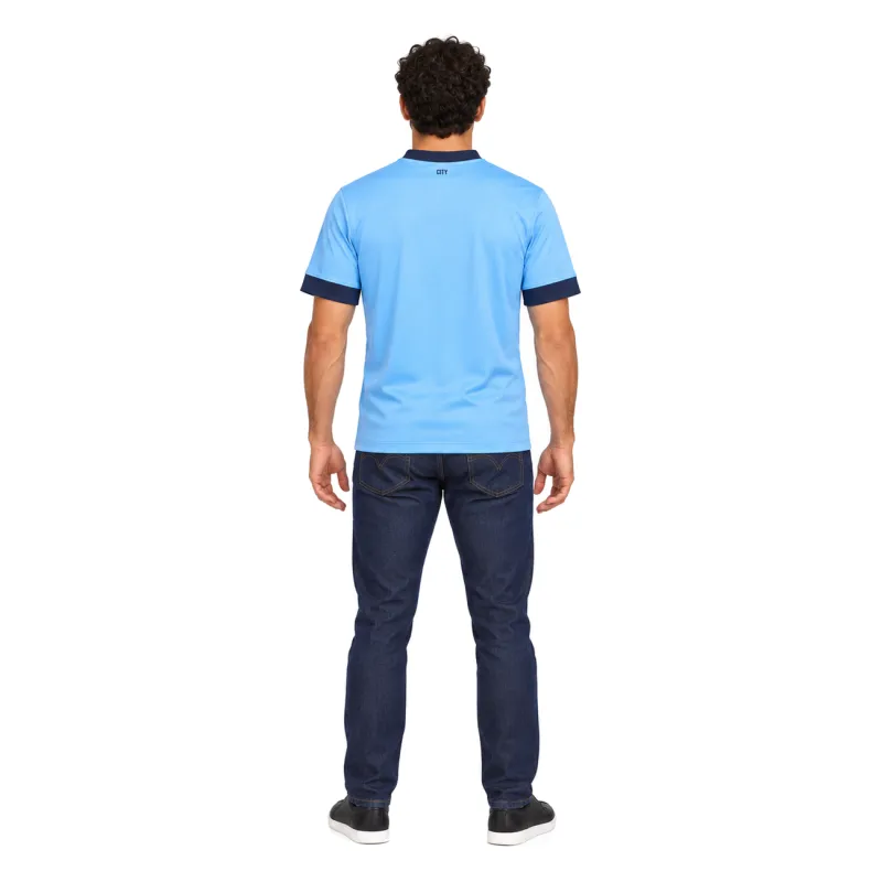 14/15 Manchester City Retro Home Jersey — AI model preview, full-body back view