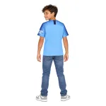 18/19 Manchester City Retro Home Kids Jersey — AI model preview, full-body back view