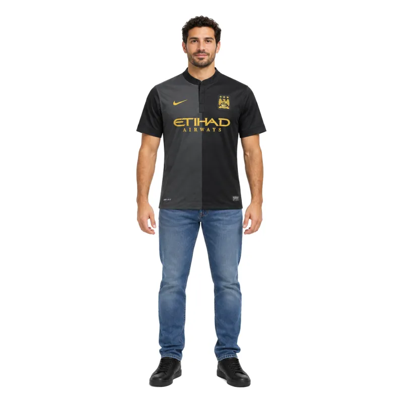 13/14 Manchester City Retro Away Jersey — AI model preview, full-body front view
