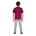 17/18 Manchester City Retro Away Kids Jersey — AI model preview, full-body back view